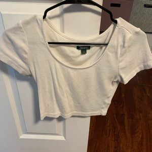 White Crop Top